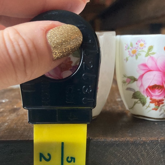 Royal Crown Derby “Derby Posies” Egg Cup Trio. Gold trim. Circa 1950s China - Picture 12 of 17